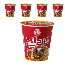 OTTOGI 不倒翁 杯麵 金拉麵 辛辣 65g, 5入