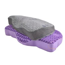 annabelle 石墨烯可水洗透氣果凍枕 人體工學設計 柔軟支撐 舒適透氣, 1入, 灰色