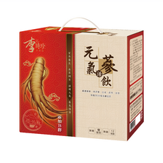 李時珍 元氣活蔘飲 12入 滋補元氣 養氣強身 天然本草煎煮 維生素B群 無糖 零脂肪, 600ml, 1盒