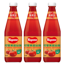 KAGOME 可果美蕃茄醬, 美味蕃茄風味 口感豐富, 340g, 3瓶