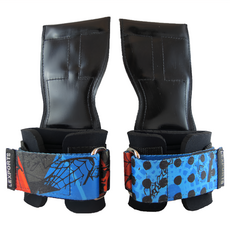 Lexports Fitness 勵動風潮 專業重訓健身 漫畫系列 皮革拉力帶, XS~M, 蛛網紋, 1雙