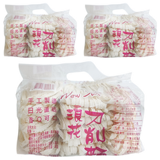 New Sun 新日光 浪花刀削麵 手工製造 日光直晒 香Q可口, 900g, 3包