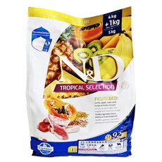 Farmina 法米納 天然熱帶水果系列 室內/結紮貓乾糧 FTC3, 羊肉木瓜, 5kg, 1袋