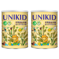 unikid 佑爾康金貝親 益生菌有機米精, 促進腸道蠕動, 無保存劑 無蔗糖, 增加飽足感, 450g, 2罐