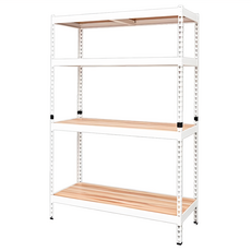 dayneeds 日需百備 PANDA 四層角鋼架, 白色, 4層