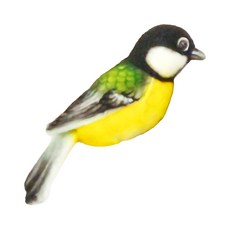 HANSA TOY 大山雀, 13cm, Multi-color, 1個