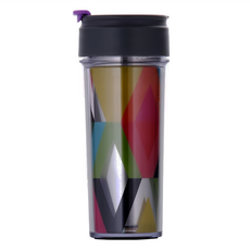 French Bull FBRDZ系列 保溫隨手杯 400ml 安全材質, 1個, 普普幾何 多色