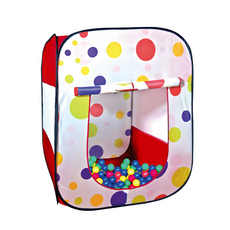 普普風點點四角帳篷球屋 台灣製 無毒球, 彩色, 1組