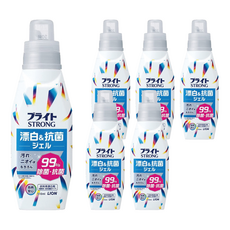 LION 獅王 STRONG 最強漂白劑, 漂白抗菌, 510ml, 6瓶