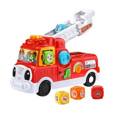 LeapFrog 跳跳蛙 翻滾積木消防車, 容易操控, 刺激五官發展, 耐用材質設計, 1組, 34 x 11 x 21.5cm