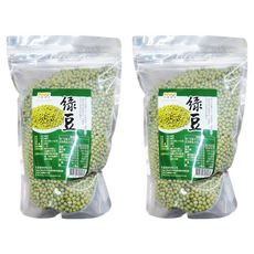 茂喜食品 進口嚴選綠豆 真空包裝, 600g, 2包