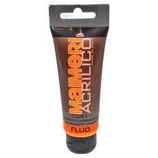 MaIMeRI 美利 壓克力顏料 MA-0916051 051 螢光橘(FLUOR ORANGE), 75ml, 1條