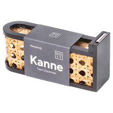 DOIY Kanne 膠帶台, 3.5x4.6x6 cm 竹籐膠合板, 築籐, 1個