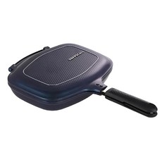 HAPPYCALL 經典石墨烯瞬熱不沾雙面鍋 標準，雙面煎烤鎖水，少油煙健康烹飪, 1個