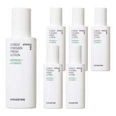 INNISFREE 綠樹林風男士清爽保濕乳液 葛札瓦黑酵母配方 有效滋潤肌膚, 140ml, 6瓶