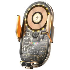 u-ta 車用無線充電盤 AP-8, 磁吸快充款, 15W無線+66W磁吸, 適用4.7-7.2吋手機, 1個, 金色