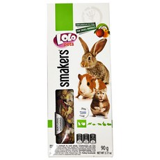 LOLO 鼠兔棒棒糖 90g 1盒 - 倉鼠兔子營養點心 多種水果口味 促進食慾 健康美味