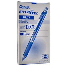 Pentel 飛龍 BL77-CO 按壓極速鋼珠筆 0.7mm 藍色, 1盒