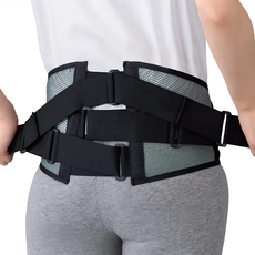 Mizuno 美津濃 日本製骨盤護腰帶 透氣加寬型 C3JKB30305 黑色 + 灰色, 1個