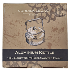 Nordisk 鋁製水壺 1.3L 輕量級硬質陽極氧化, 黑色, 1個