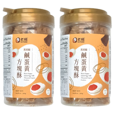 老楊 黑胡椒鹹蛋黃方塊酥, 300g, 2罐