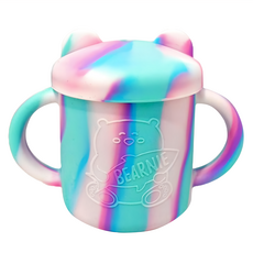 Little Bearnie 矽膠學習杯 耐熱-20°C~220°C, 彩虹小馬, 200ml, 1個