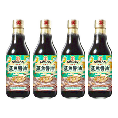 KIMLAN 金蘭 蒸魚醬油, 590ml, 4瓶