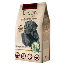 Dibaq Dican Up 老犬 烘培益生 低卡 犬糧, 火雞肉 + 米, 1袋, 3kg