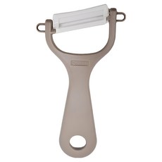 KyOCERa 京瓷 斜口陶瓷削皮刀 CP-NA09 15.5 × 8.4 × 1.6cm, 奶茶色, 1支