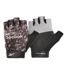 Reebok 女用速乾健身手套，SPEEDWICK, M, 數碼灰, 1雙