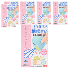 targa 入浴劑 附水槍小公仔 碳酸入浴劑套裝 6歲以上適用, 75g, 6盒