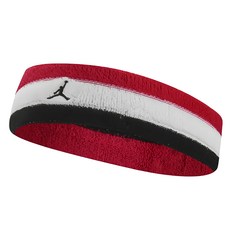NIKE 耐吉 JORDAN 喬丹 M TERRY 頭帶，紅/白/黑三色, 7 x 19cm, J1004299675OS, 1個