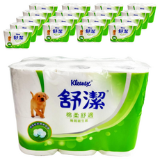 Kleenex 舒潔 棉柔舒適捲筒衛生紙 300張, 12捲, 18袋