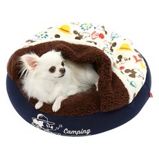 PET PARADISE 寵物用品 睡袋, 聚酯纖維、棉, 露營風滿版米奇 M, 60*20cm, 1個