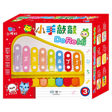 世一 小手敲敲DoReMi 兒童音樂玩具 敲擊琴鍵 啟發音樂天賦 訓練手眼協調, 1盒, Multicolor, 25.5 x 30 x 11cm