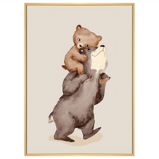 Boluo 菠蘿選畫所 我們回家吧 ANCA3413D 掛畫, 40 x 30cm, 木色