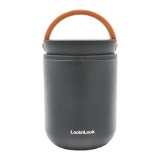 LocknLock 樂扣樂扣 Metro Food Jar 不鏽鋼保溫罐, 黑色, 300ml, 1個