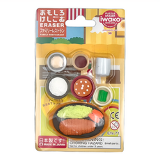 Iwako 造型橡皮擦 家庭餐廳 日本製造, 1組