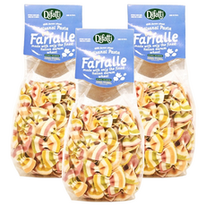 little pasta 小小帕斯達 Difatti 蝴蝶結造型義大利麵，72小時低溫熟成，無鹽無糖調味, 400g, 3包