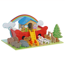 Mentari 諾亞方舟說故事 訓練大小肌肉動作 22種多樣化配件 無毒無害, 1組