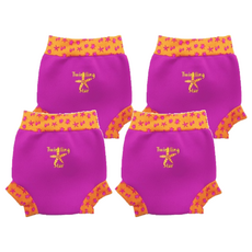 Splash About Happy Nappy 游泳尿布褲 粉色, M(6~11kg), 4件