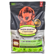 OVEN-BAKED TRADITION 烘焙客 幼犬用 乾飼料 大顆粒, 野放雞, 2.27kg, 1袋