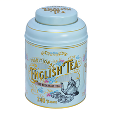 NEW ENGLISH TEAS 英式復古維多利亞豪華茶罐 混合英式早餐茶包 寶寶藍, 2g, 1罐, 240包