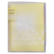 KOKUYO 國譽 Pastel Cookie 30孔收納活頁本 A4 活頁袋 - 活頁夾 索引卡5入 袋20枚入, 黃色, 1本