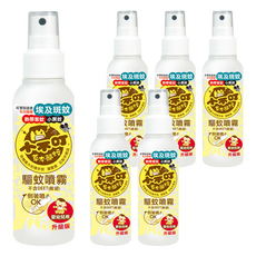 小不叮 驅蚊噴霧 升級版 嬰幼兒用, 特級版歐洲驅蚊配方, 清爽水乳液配方, 120ml, 6瓶