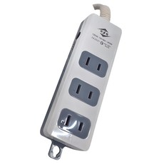 威電 過載斷電電源線組 CK2031 3插座 阻燃防火PC料 雙層被覆電源線, 2.7m, 1個