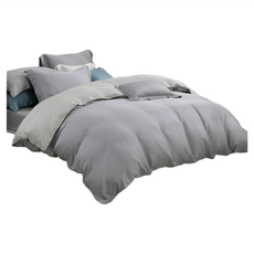 愛北鼻 萊賽爾鋪棉兩用被套 附提袋, 灰色