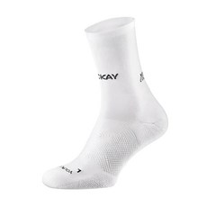 ROCKAY Norrebor Run Crew Socks 腳踝襪，65%再生機能尼龍, S, 白色