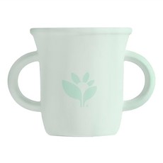 green sprouts 小綠芽 超防滑寶寶學習喝水矽膠學習杯, 蒂芬尼綠, 1個, 207ml