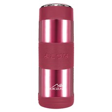 YOKOZUNA 橫鋼 316不鏽鋼活力保溫杯/保溫瓶 保冰 保冷, 紅色, 350ml, 1個